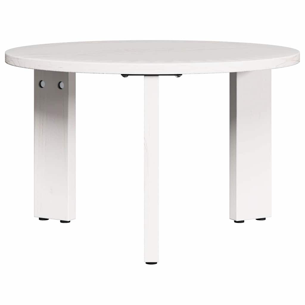 Table basse 2 pcs Blanc 47,5 x 47,5 x 27 cm Bois de pin massif - XIOS