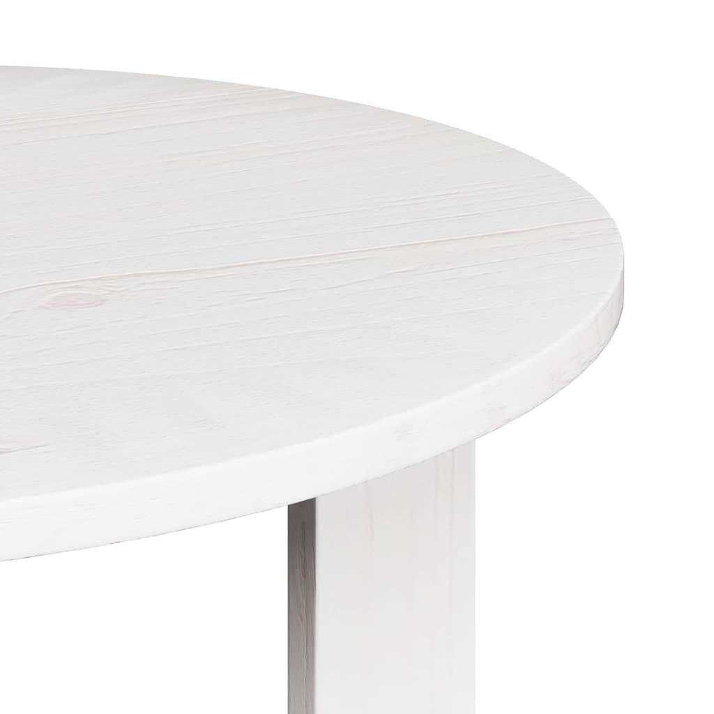 Table basse 3 pcs Blanc 47,5 x 47,5 x 27 cm Bois massif en pin - XIOS