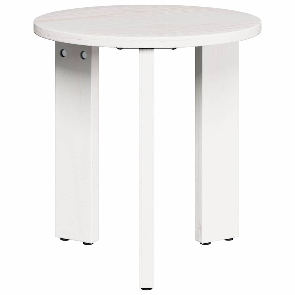 Table basse 3 pcs Blanc 47,5 x 47,5 x 27 cm Bois massif en pin - XIOS