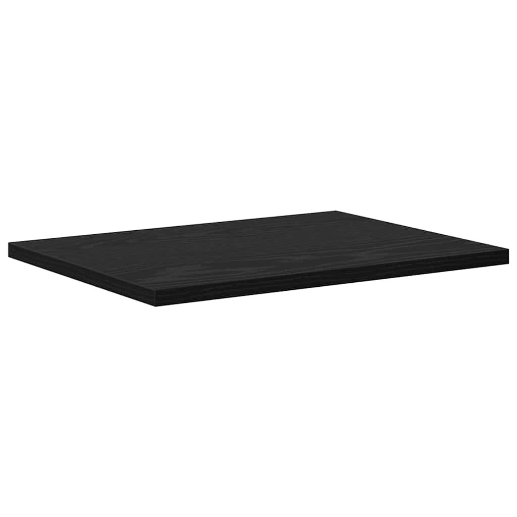 Étagère à livres 4 pcs Noir 40 x 30 x 1.5 cm Bois d'ingénierie - XIOS