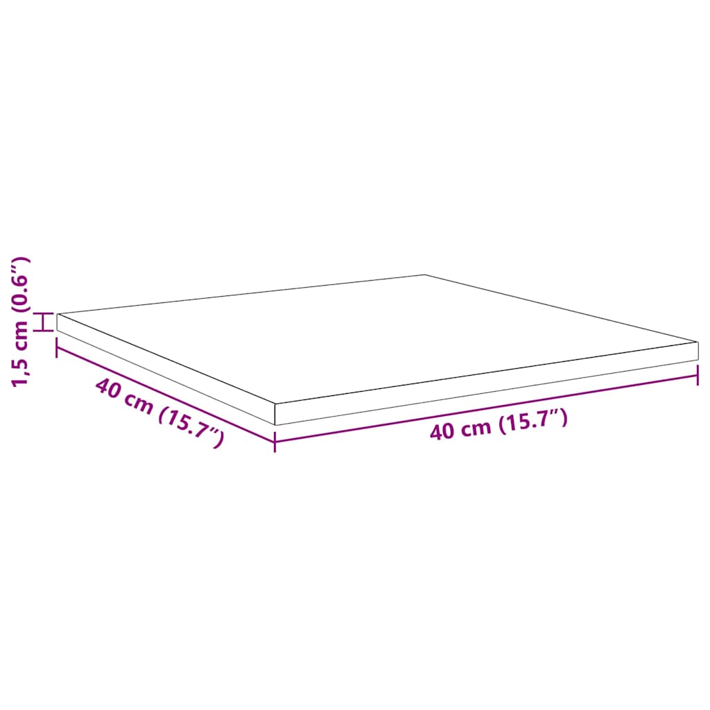 Étagère à livres 4 pcs Marron 40 x 40 x 1.5 cm - XIOS
