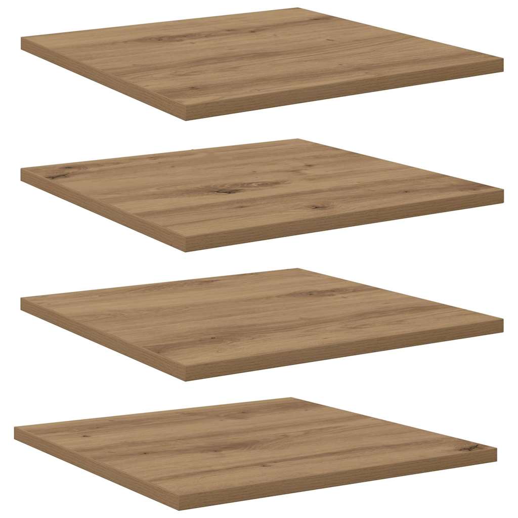 Étagère à livres 4 pcs Marron 40 x 40 x 1.5 cm - XIOS