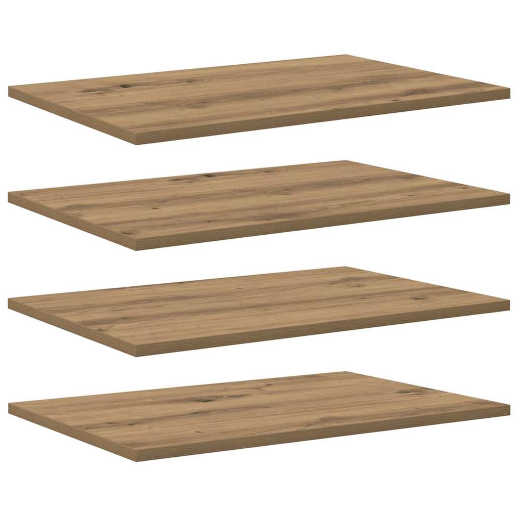 Planche d'étagère à livres 4 pcs Marron 100 x 40 x 1.5cm