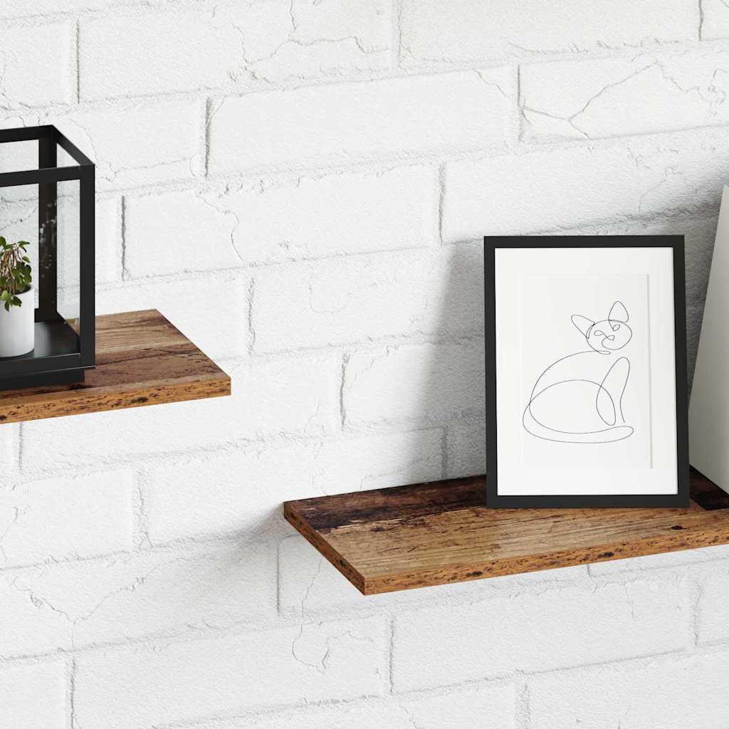 Étagère à livres 4 pcs Marron 80 x 20 x 1.5 cm - XIOS