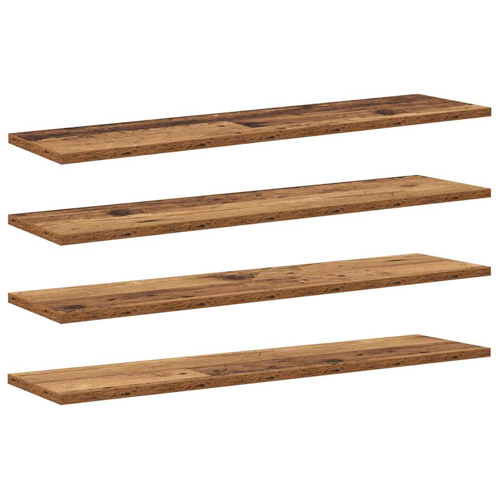 Étagère à livres 4 pcs Marron 80 x 20 x 1.5 cm - XIOS