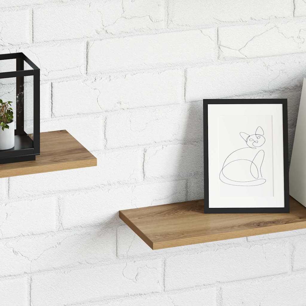 Étagère à livres 4 pcs Marron 80 x 20 x 1.5 cm - XIOS