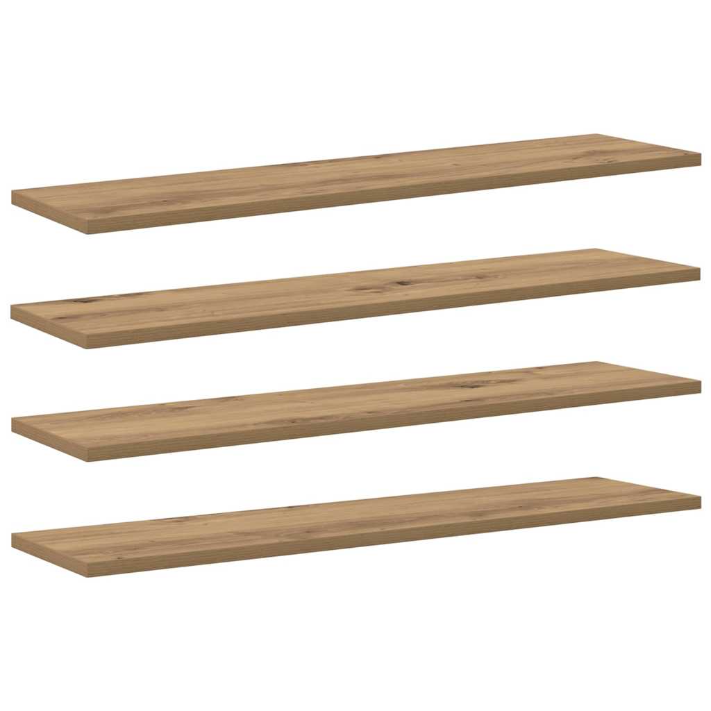 Étagère à livres 4 pcs Marron 80 x 20 x 1.5 cm - XIOS