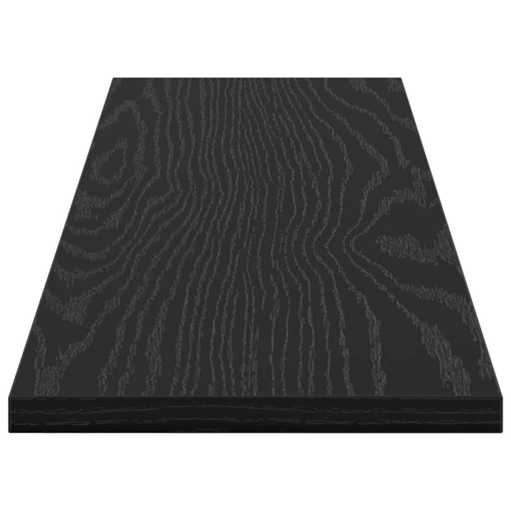 Étagère à livres 4 pcs Noir 80 x 20 x 1,5 cm Bois d'ingénierie - XIOS