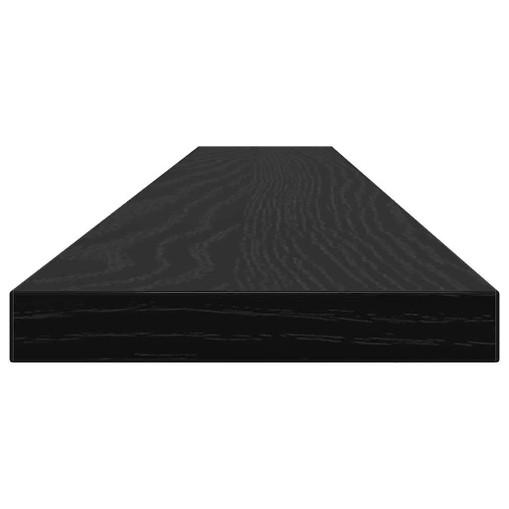 Étagère à livres 4 pcs Noir 100 x 10 x 1,5 cm Bois d'ingénierie - XIOS
