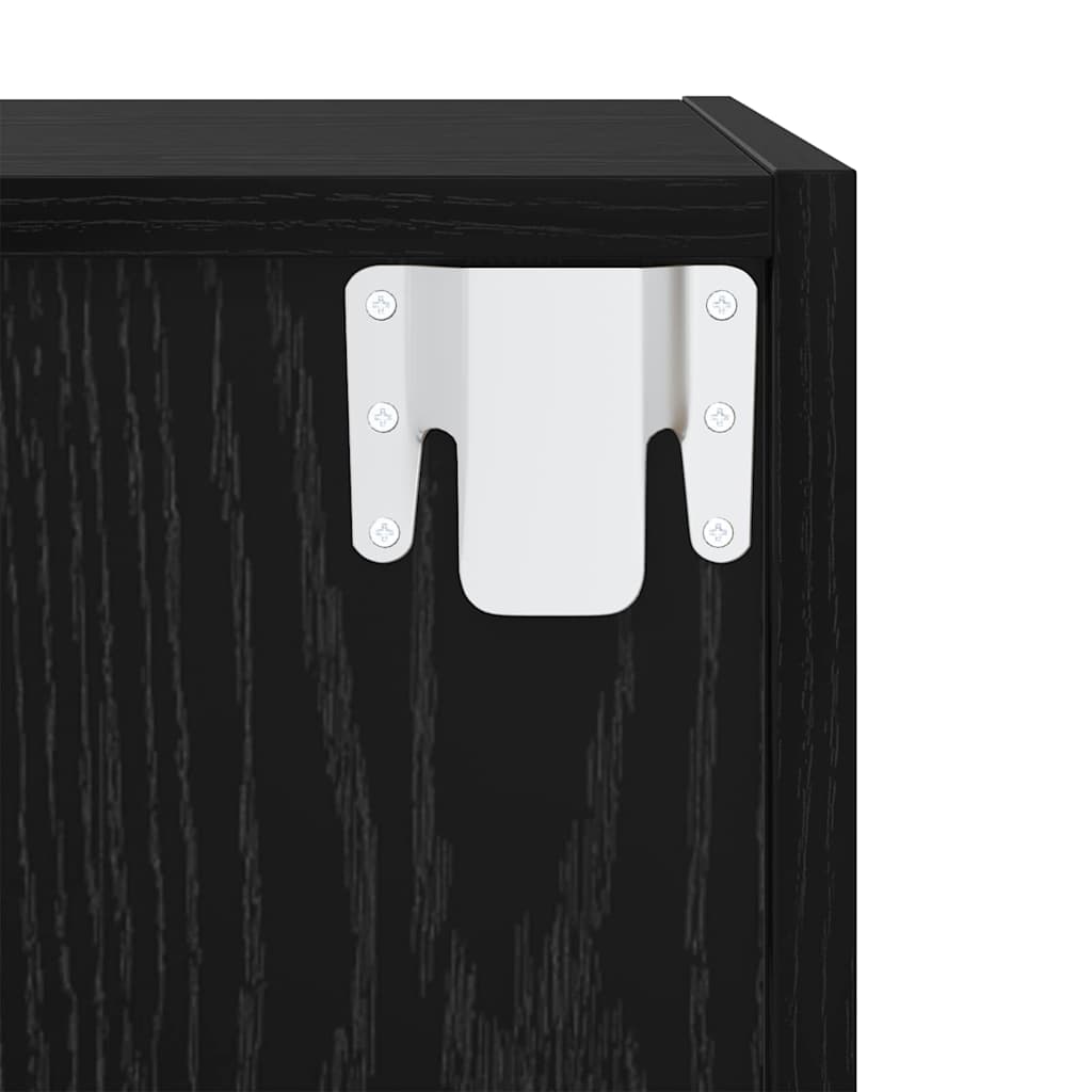 Meuble mural 2 pcs Chêne noir 37 x 37 x 37 cm Bois d'ingénierie - XIOS