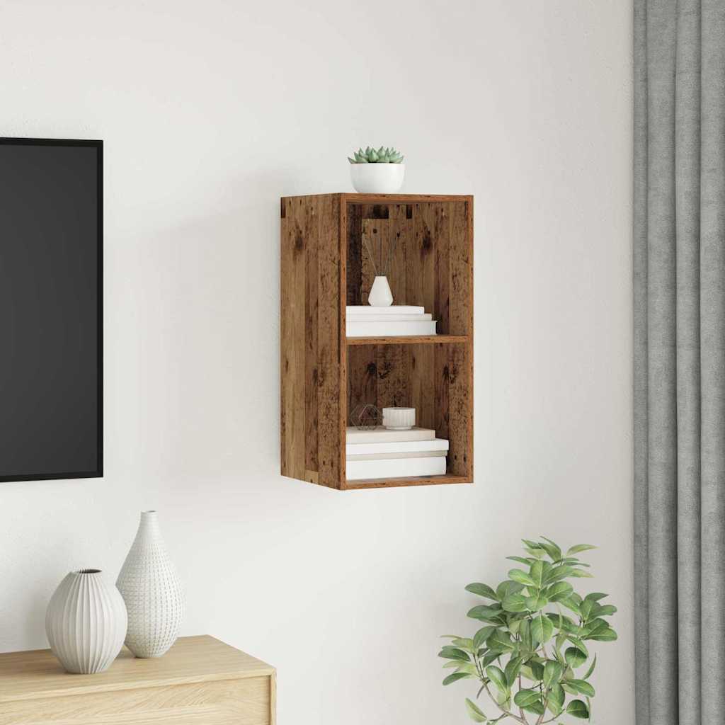 Meuble TV mural Bois ancien 37 x 37 x 72 cm Bois d'ingénierie