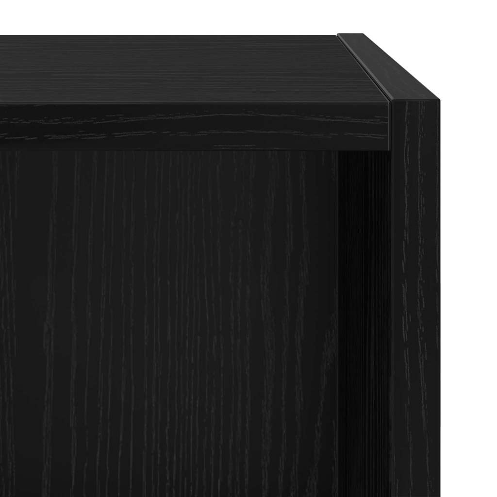 Cabinet TV Chêne noir 37 x 37 x 72 cm Bois d'ingénierie - XIOS