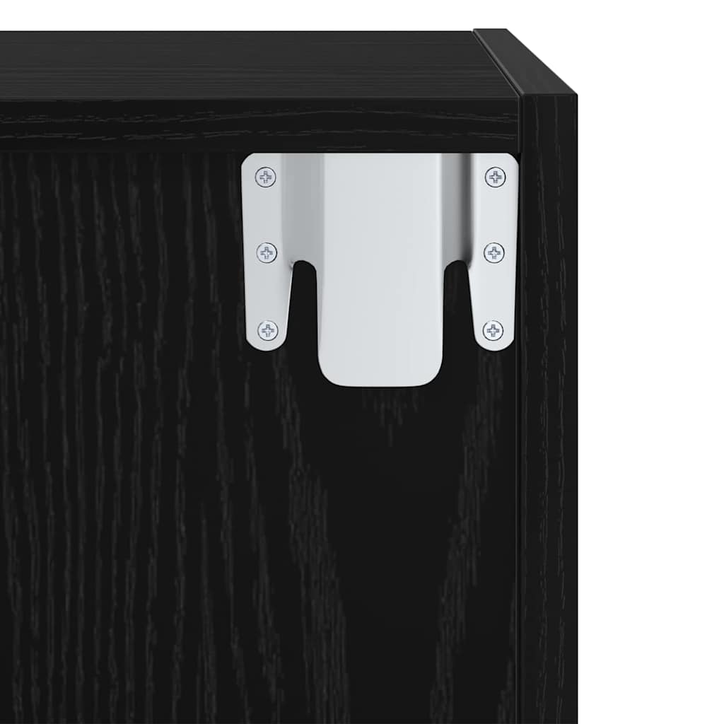 Cabinet TV Chêne noir 37 x 37 x 72 cm Bois d'ingénierie - XIOS