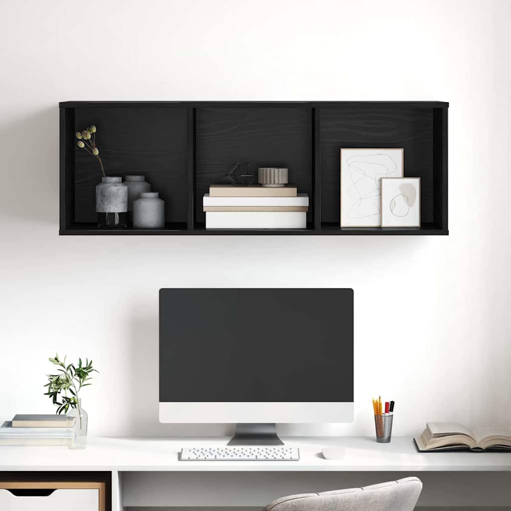 Cabinet TV Chêne noir 37 x 37 x 107 cm Bois d'ingénierie - XIOS