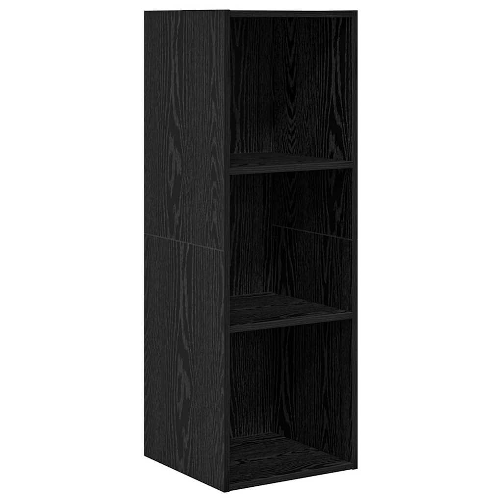 Cabinet TV Chêne noir 37 x 37 x 107 cm Bois d'ingénierie - XIOS