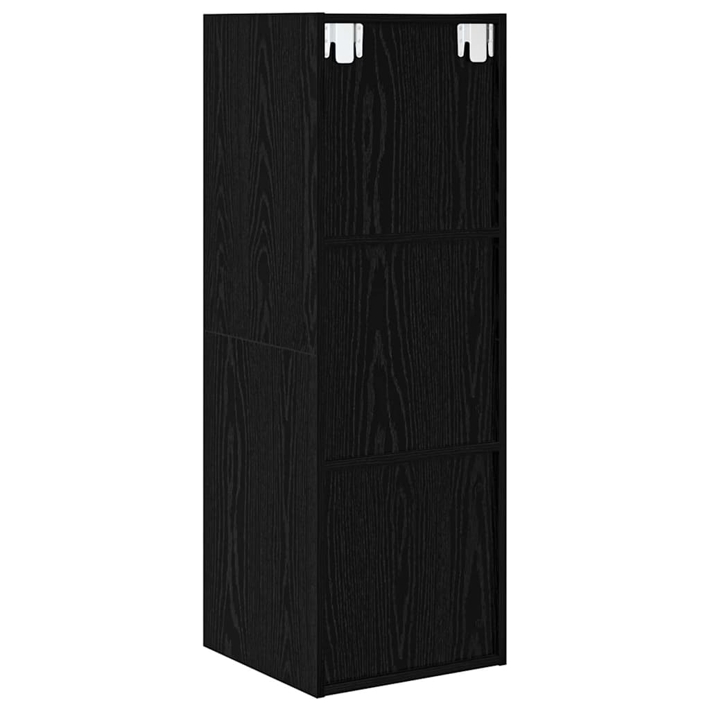Cabinet TV Chêne noir 37 x 37 x 107 cm Bois d'ingénierie - XIOS