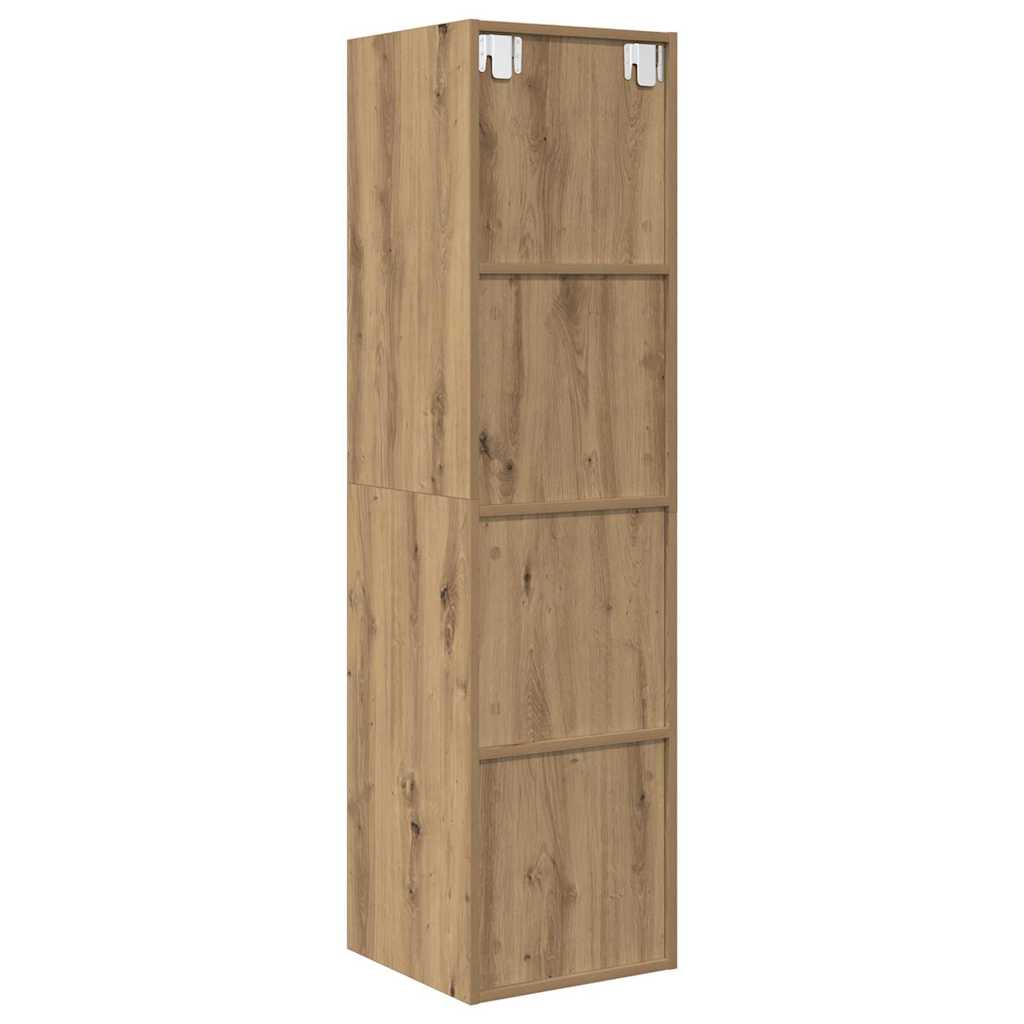 Cabinet TV chêne artisanal 37 x 37 x 142.5 cm Bois d'ingénierie - XIOS