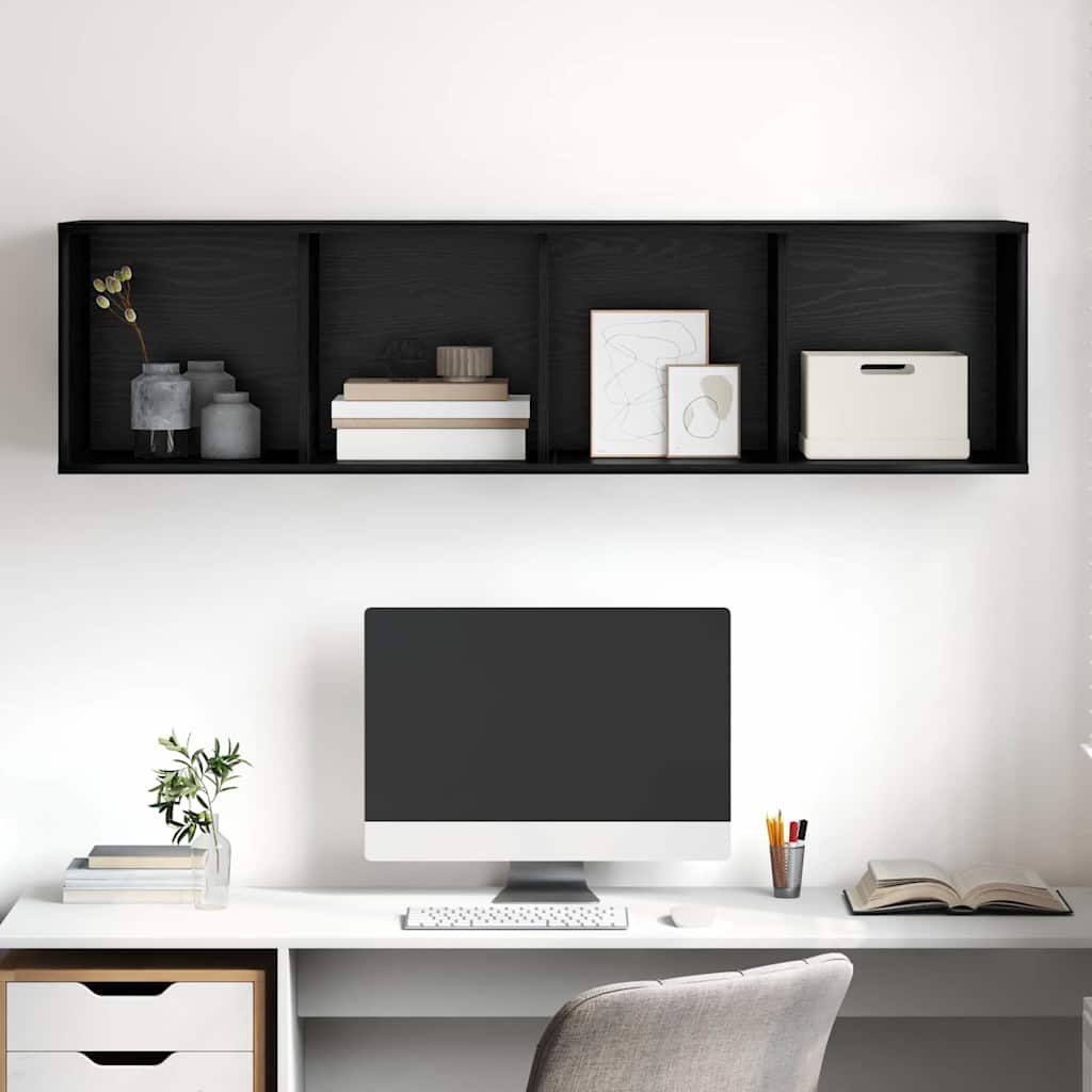 Cabinet TV Chêne noir 37 x 37 x 142.5 cm Bois d'ingénierie - XIOS