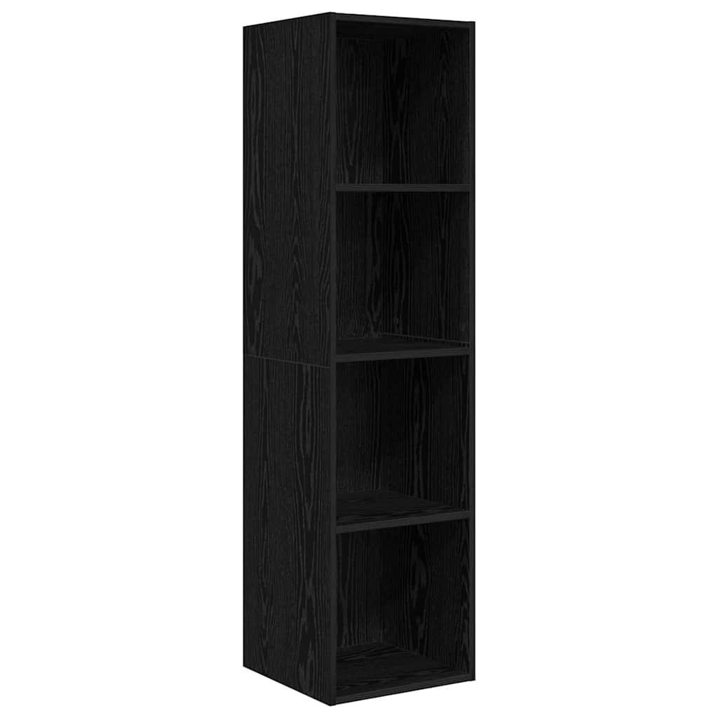 Cabinet TV Chêne noir 37 x 37 x 142.5 cm Bois d'ingénierie - XIOS