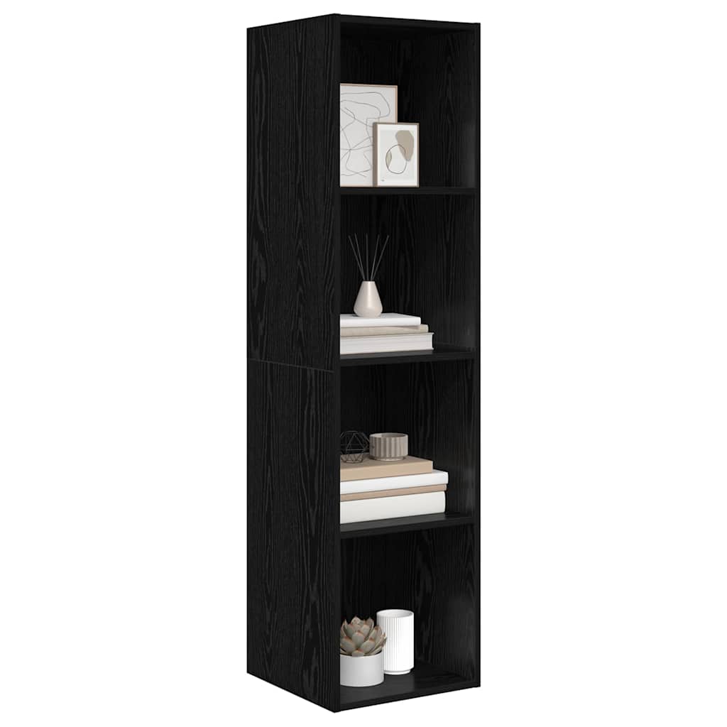 Cabinet TV Chêne noir 37 x 37 x 142.5 cm Bois d'ingénierie - XIOS