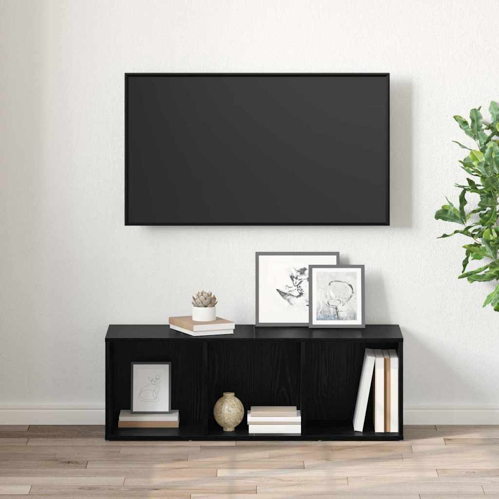 Meuble TV Chêne noir Bois d'ingénierie - XIOS