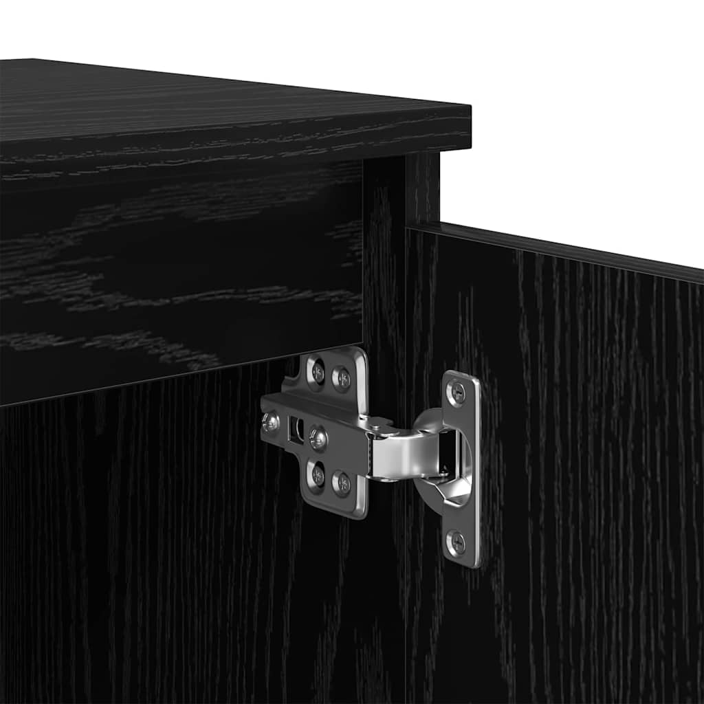 Cabinet de chevet Chêne noir 40 x 30 x 50 cm Bois d'ingénierie - XIOS