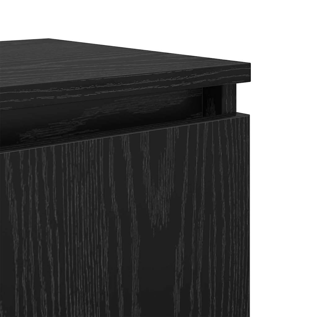 Cabinet de chevet Chêne noir 40 x 30 x 50 cm Bois d'ingénierie - XIOS