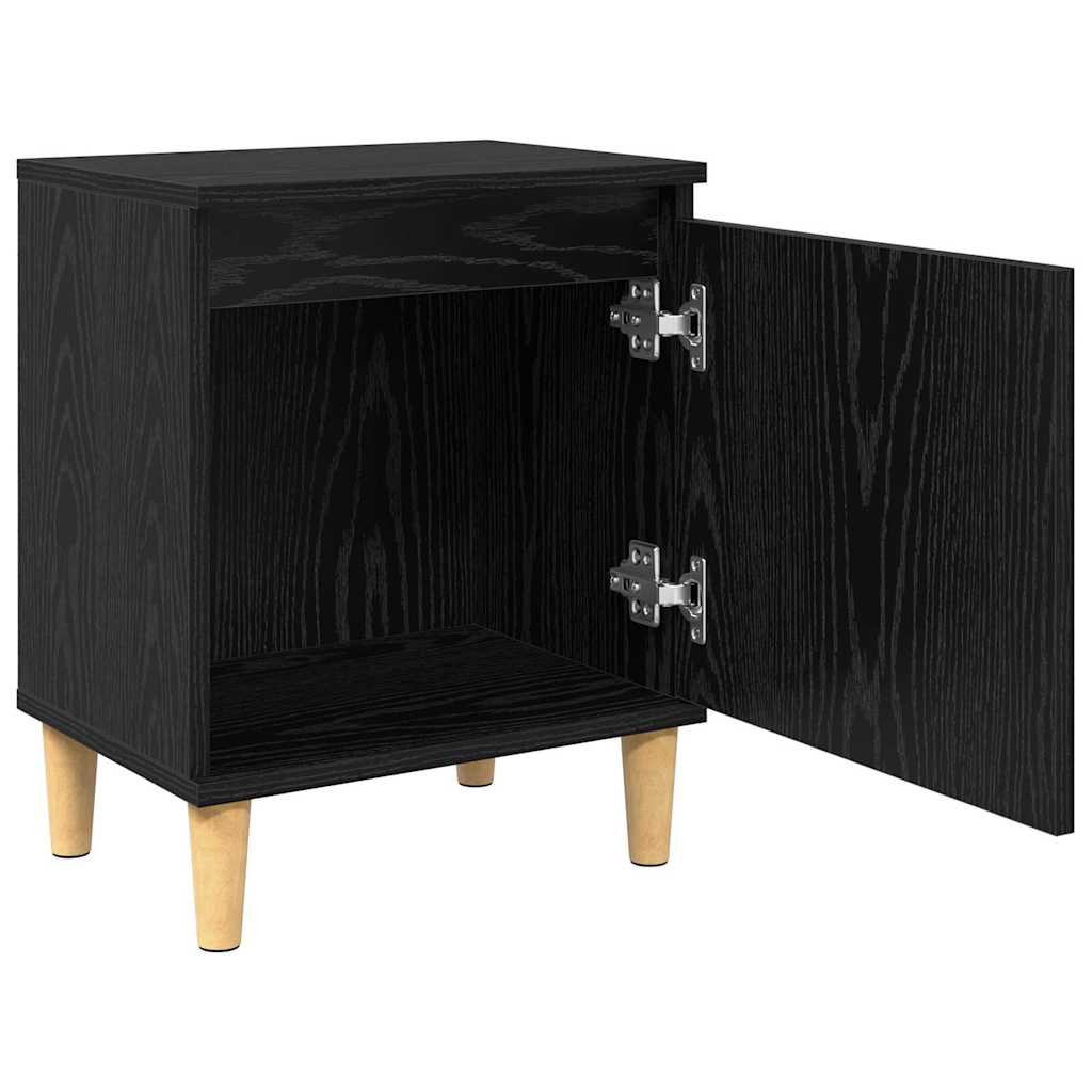 Cabinet de chevet Chêne noir 40 x 30 x 50 cm Bois d'ingénierie - XIOS