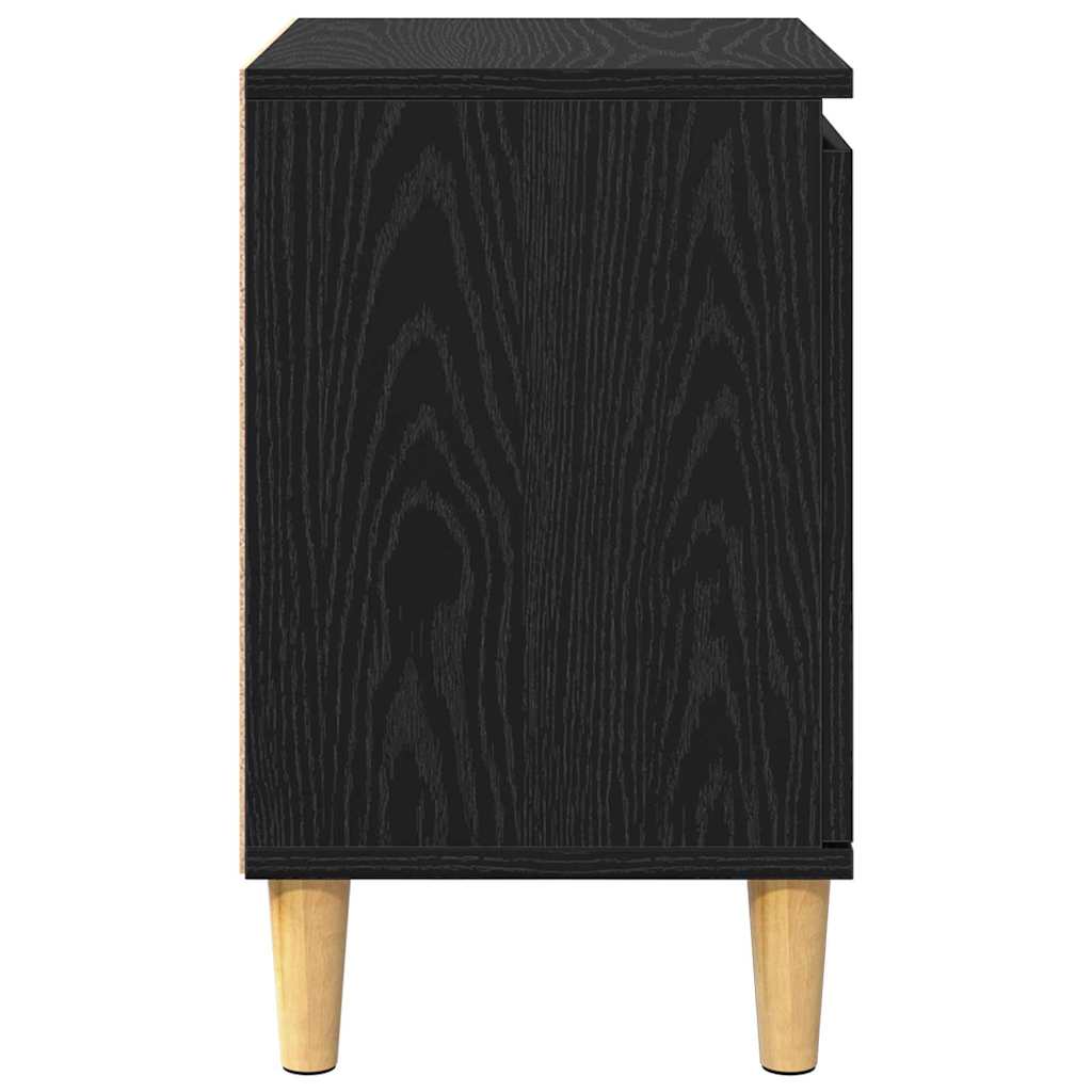 Cabinet de chevet Chêne noir 40 x 30 x 50 cm Bois d'ingénierie - XIOS