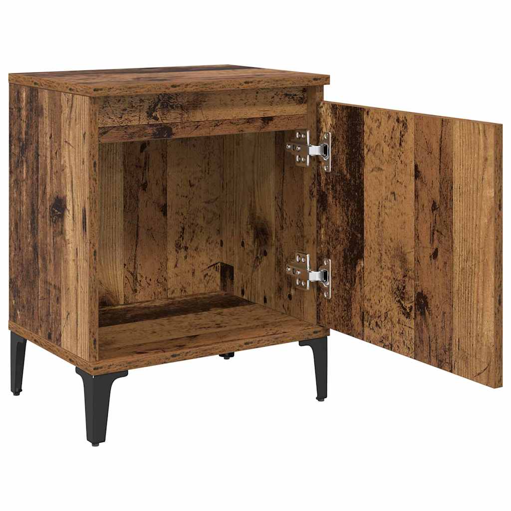 Cabinet de chevet Bois ancien 40 x 30 x 50 cm Bois d'ingénierie - XIOS