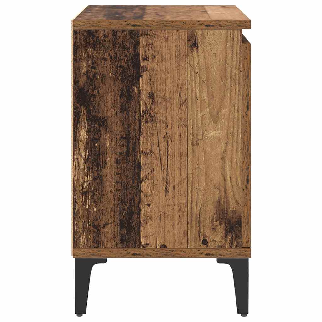 Cabinet de chevet Bois ancien 40 x 30 x 50 cm Bois d'ingénierie - XIOS