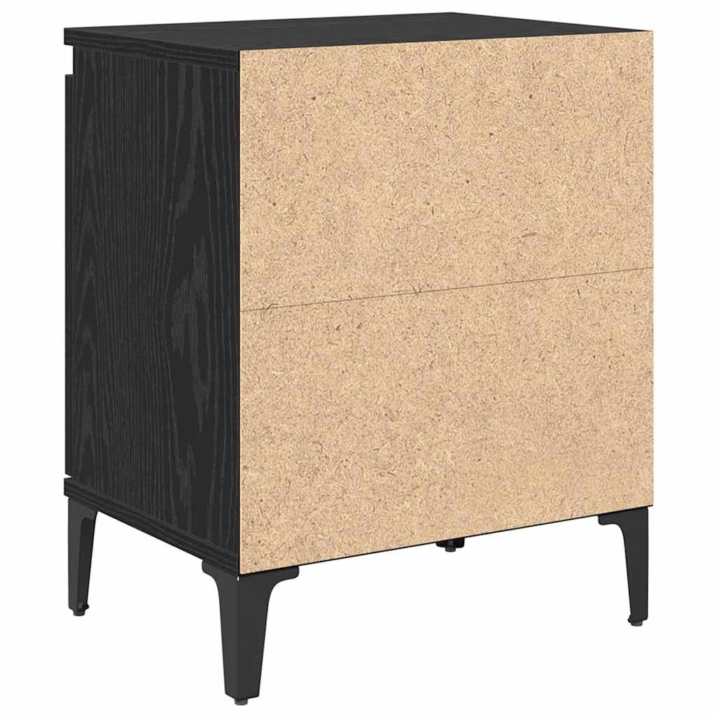 Cabinet de chevet Chêne noir 40 x 30 x 50 cm Bois d'ingénierie - XIOS