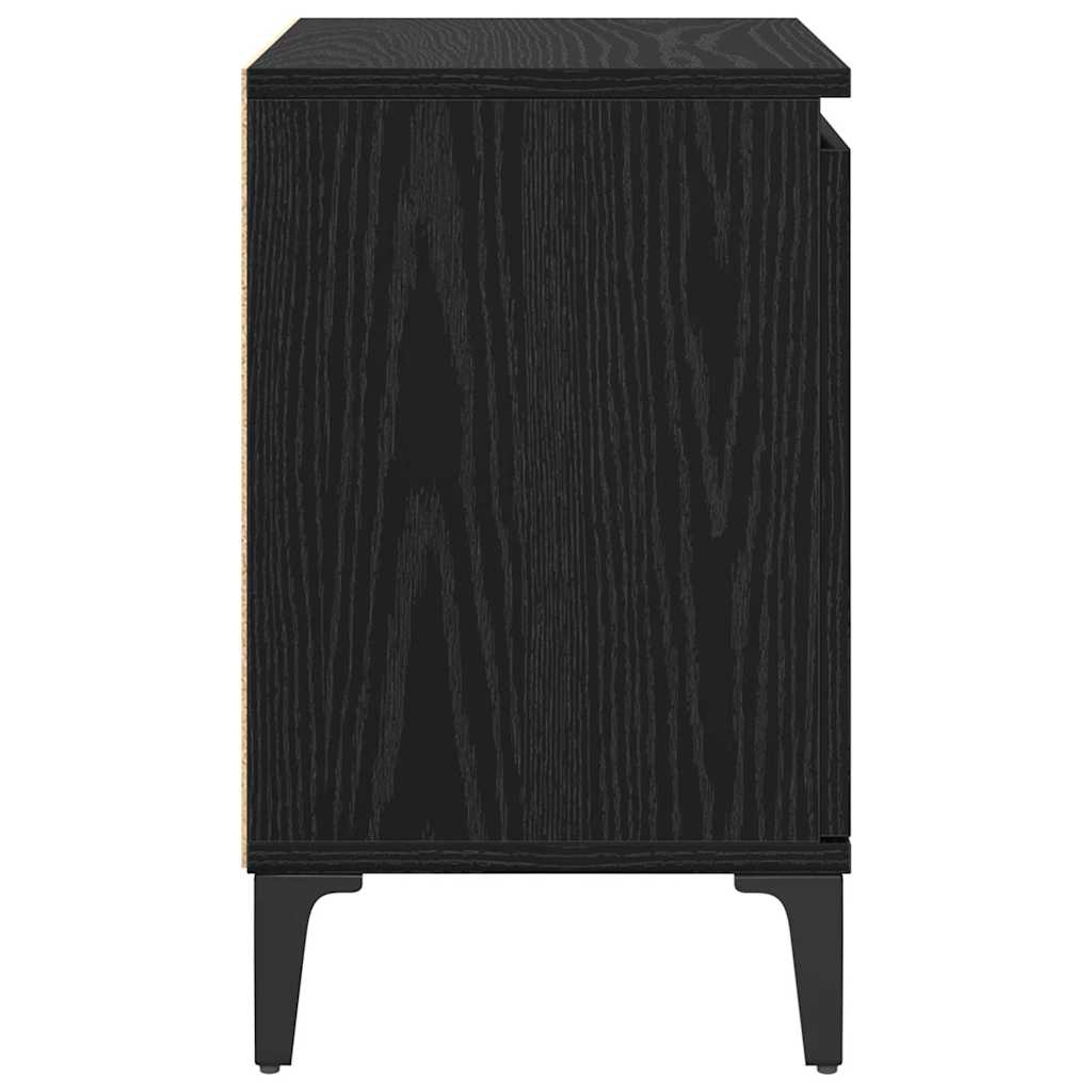 Cabinet de chevet Chêne noir 40 x 30 x 50 cm Bois d'ingénierie - XIOS