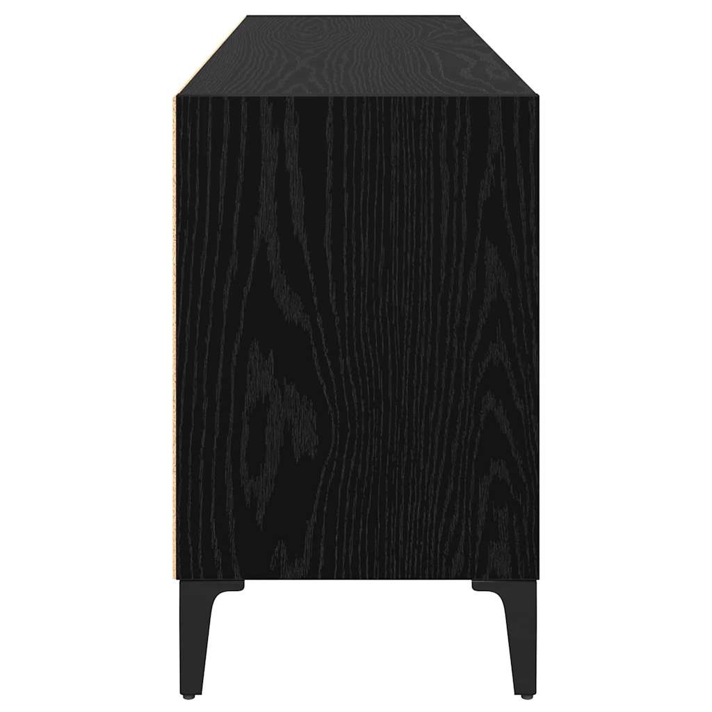 Meuble TV Noir 69.5 x 30 x 50 cm Bois d'ingénierie - XIOS
