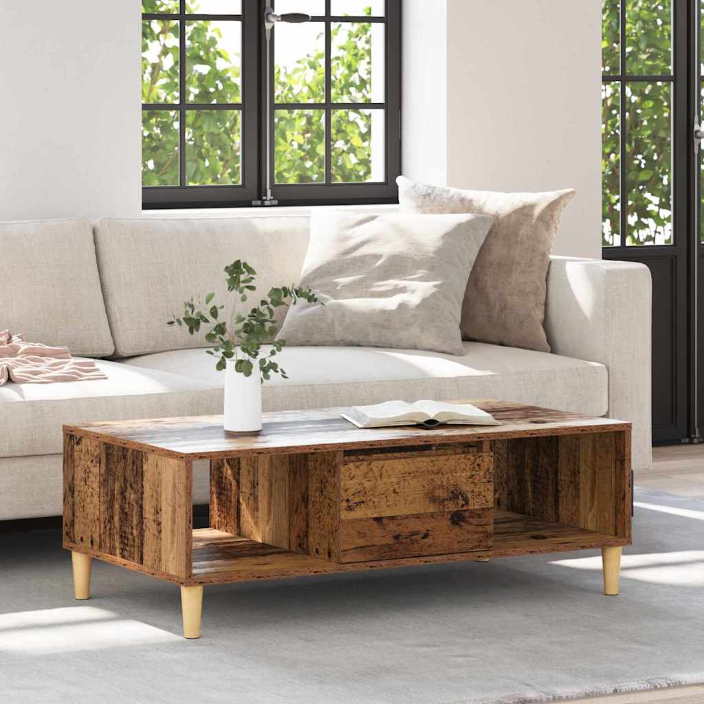 Table basse Bois ancien 103,5 x 60 x 35 cm Bois d'ingénierie - XIOS
