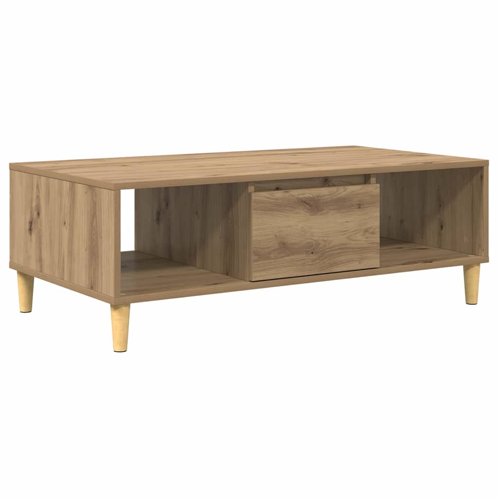 Table basse chêne artisanal 103,5 x 60 x 35 cm - XIOS