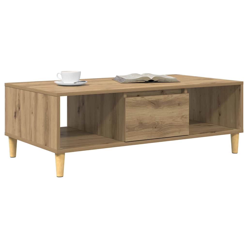 Table basse chêne artisanal 103,5 x 60 x 35 cm - XIOS