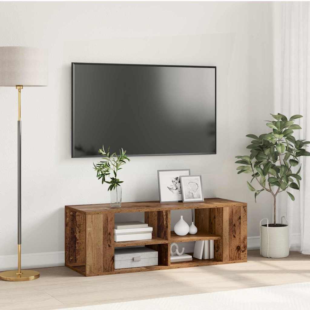 Meuble TV mural Bois ancien 102 x 35 x 35 cm Bois d'ingénierie - XIOS