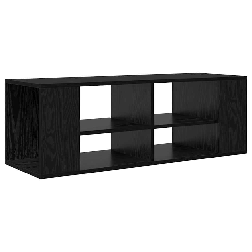 Meuble TV mural Chêne noir 102 x 35 x 35 cm Bois d'ingénierie - XIOS