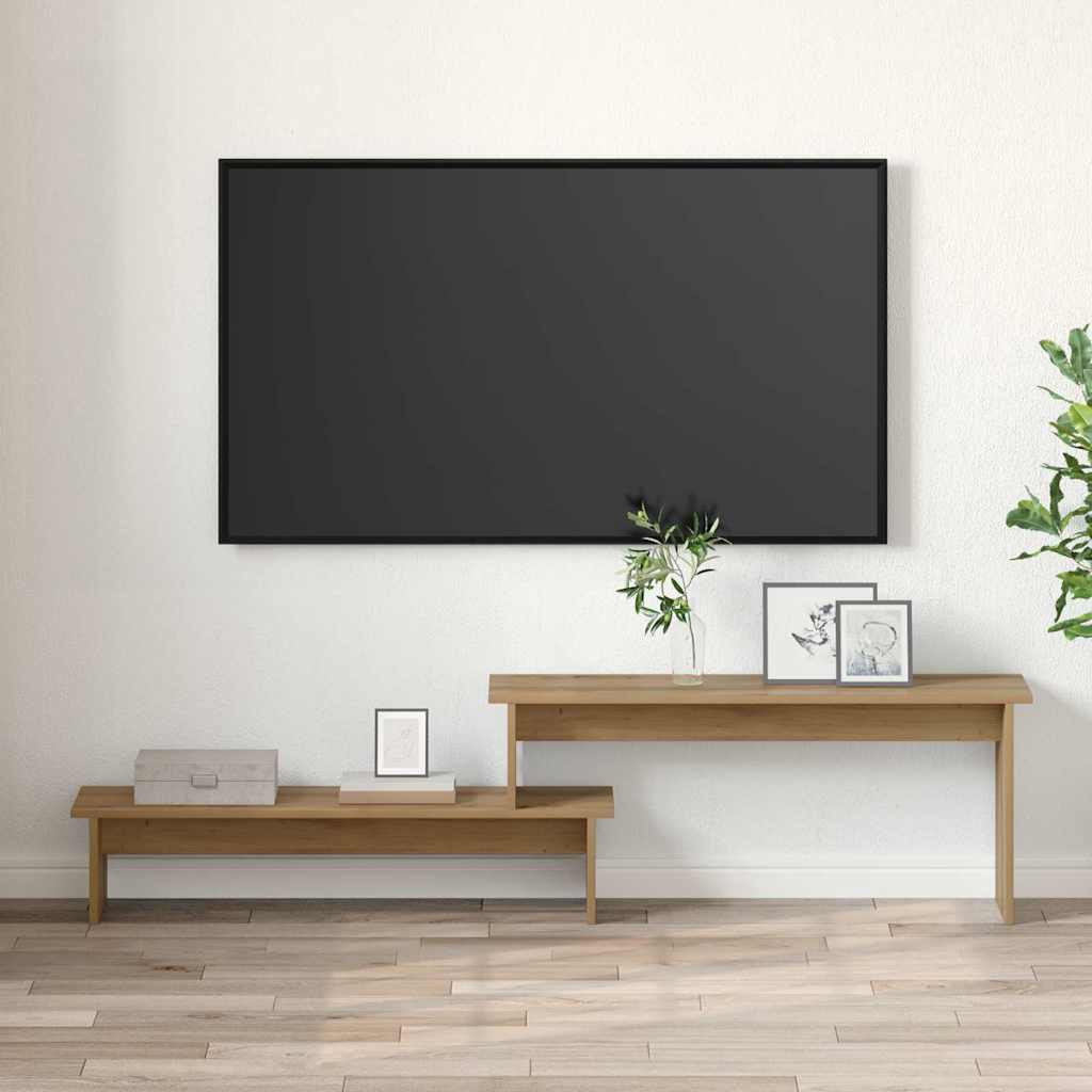 Meuble TV chêne artisanal 180 x 30 x 43 cm Bois d'ingénierie - XIOS