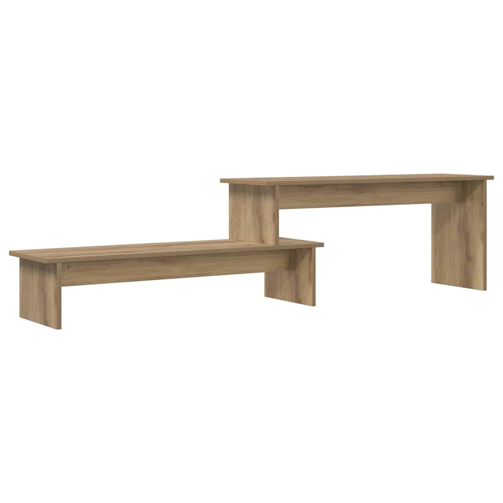 Meuble TV chêne artisanal 180 x 30 x 43 cm Bois d'ingénierie - XIOS