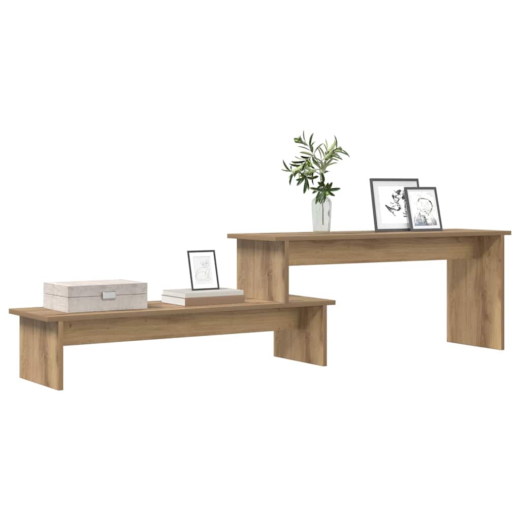 Meuble TV chêne artisanal 180 x 30 x 43 cm Bois d'ingénierie - XIOS