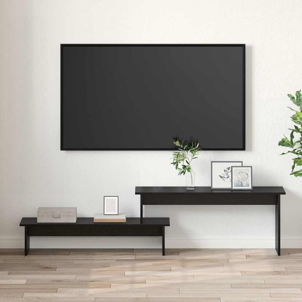 Meuble TV Chêne noir 180 x 30 x 43 cm Bois d'ingénierie - XIOS