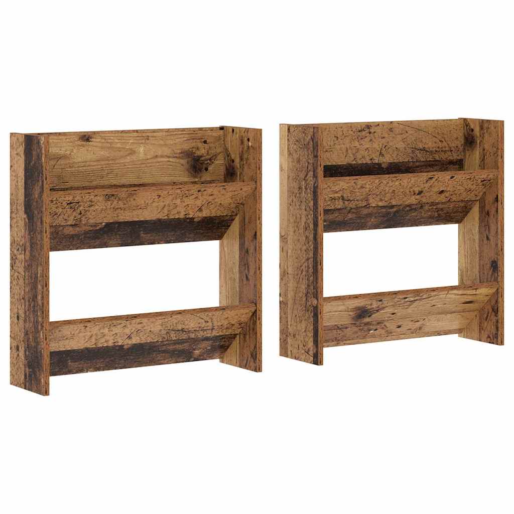 Cabinets à chaussures muraux Bois ancien Bois d'ingénierie - XIOS