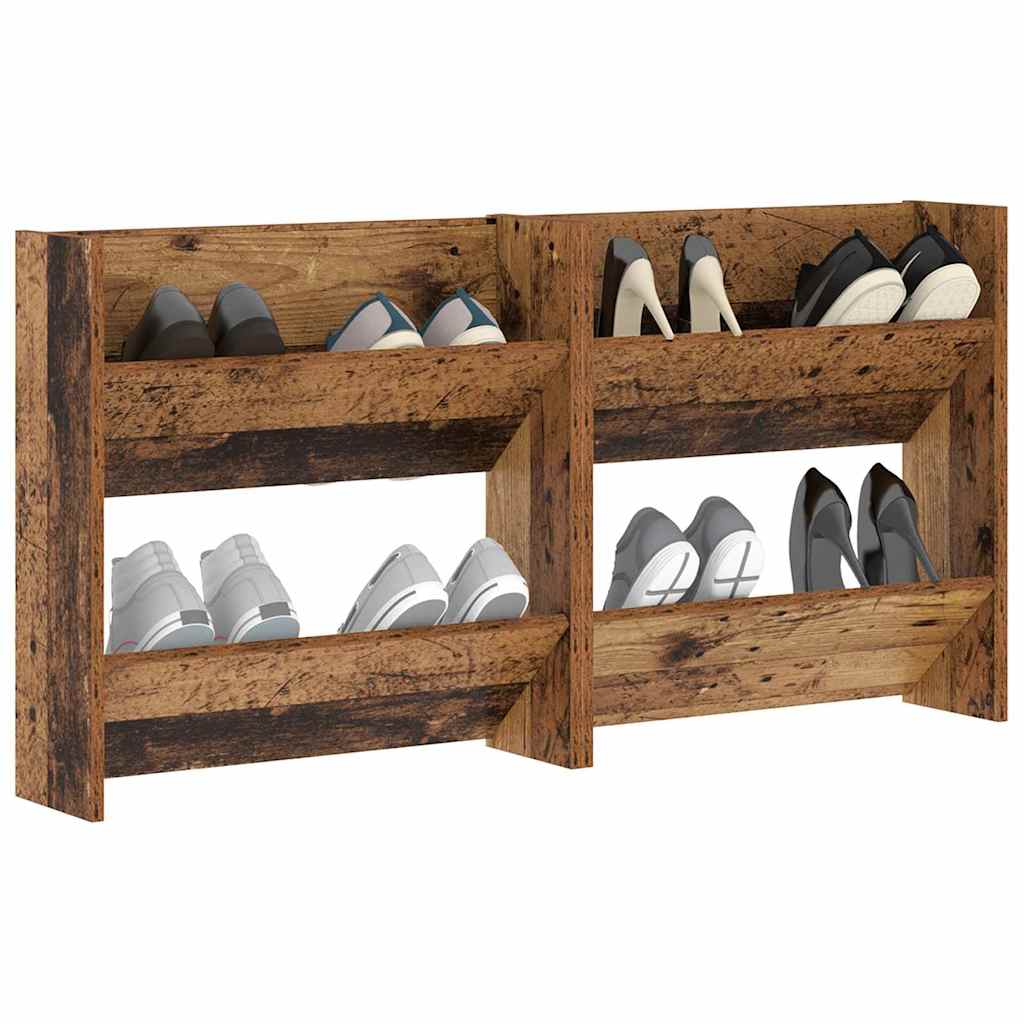Cabinets à chaussures muraux Bois ancien Bois d'ingénierie - XIOS