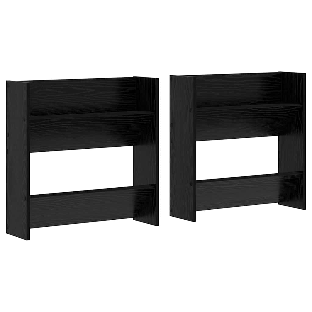 Cabinets à chaussures muraux Autre Chêne noir Bois d'ingénierie - XIOS
