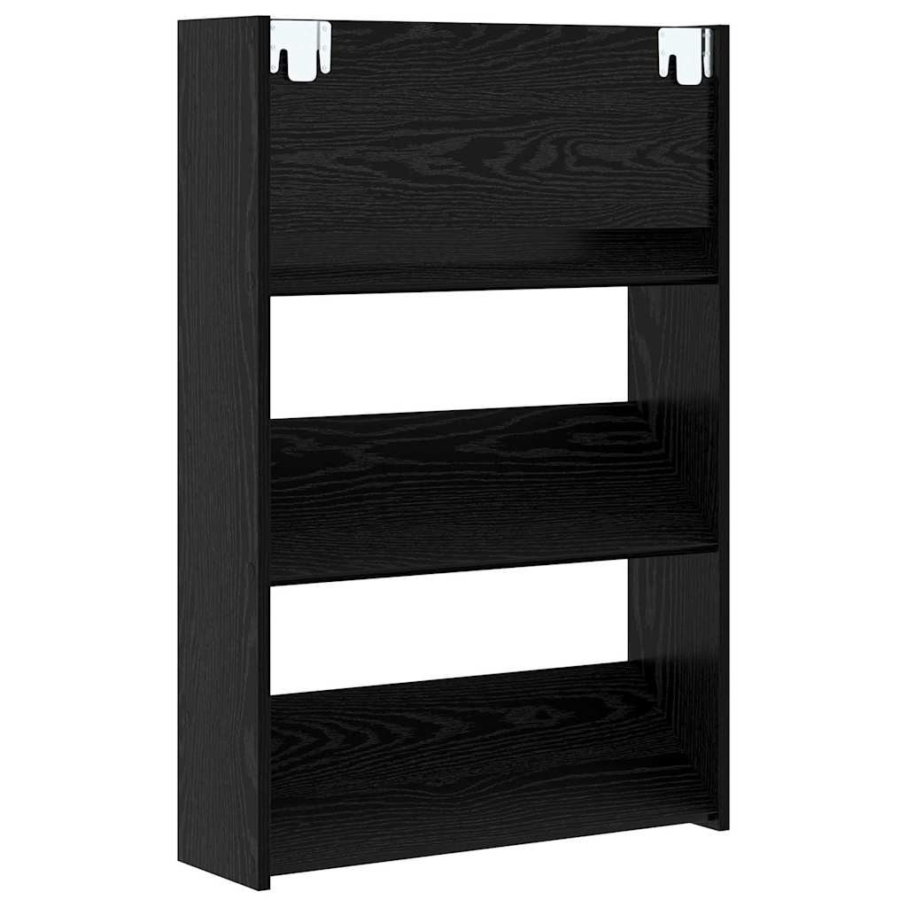 Cabinets à chaussures muraux Autre Chêne noir Bois d'ingénierie - XIOS
