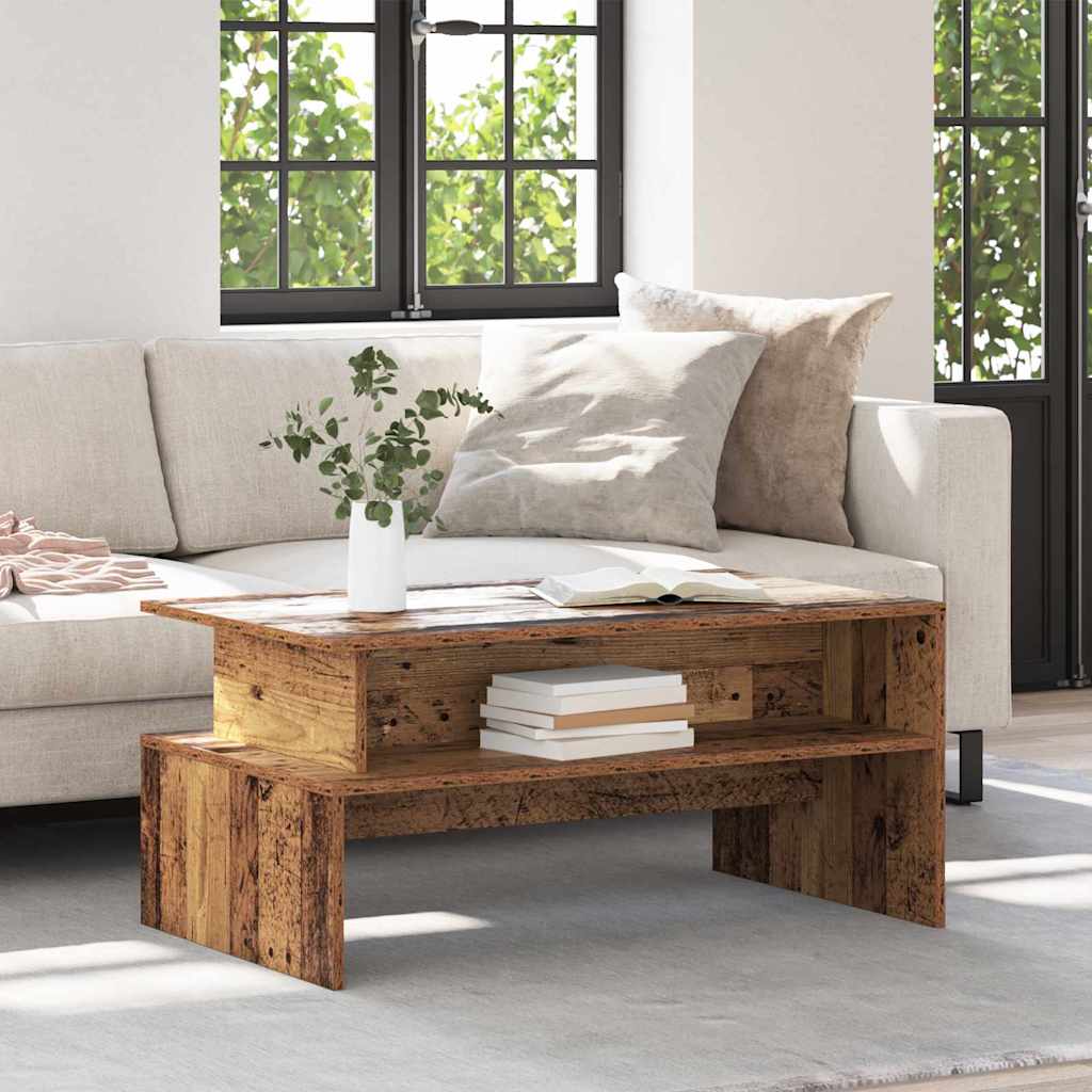Table basse Vieux bois 90 x 55 x 42.5 cm Bois d'ingénierie - XIOS