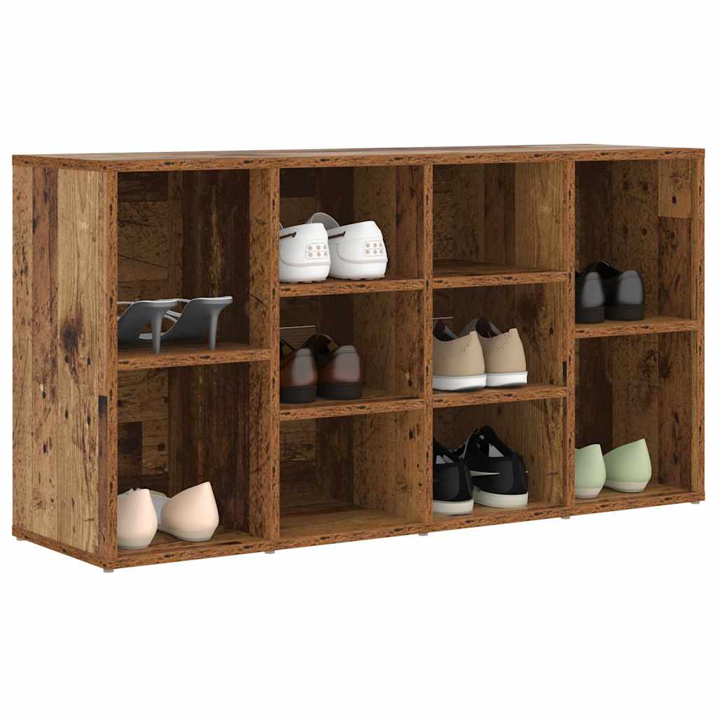 Banc à chaussures avec étagère Bois ancien 103 x 30 x 54.5 cm - XIOS
