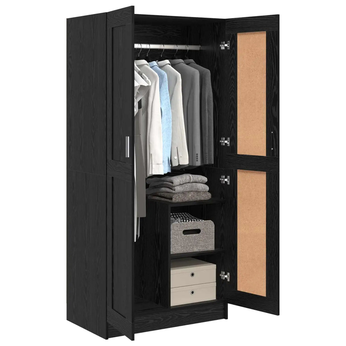 Armoire Chêne noir 82,5 x 51,5 x 180 cm Bois d’ingénierie - XIOS
